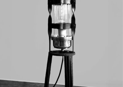 Glaskolben Stehlampe